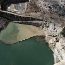 Mining site from above